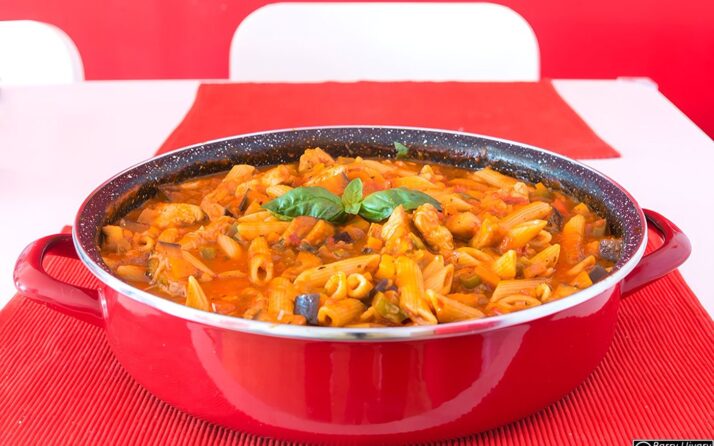 Penne-Eintopf mit Pute