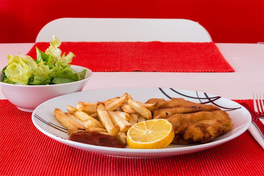 Wiener Schnitzel mit Pommes Frites