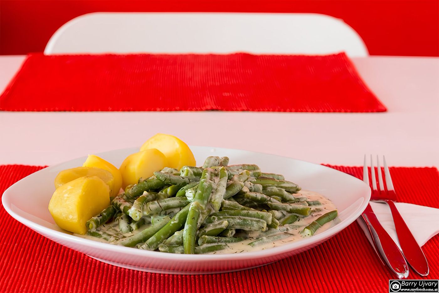 Dillfisolen mit Salzerdäpfel