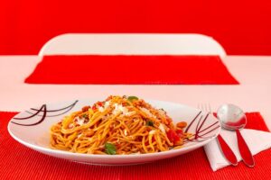 Read more about the article Spaghetti Pesto Rosso