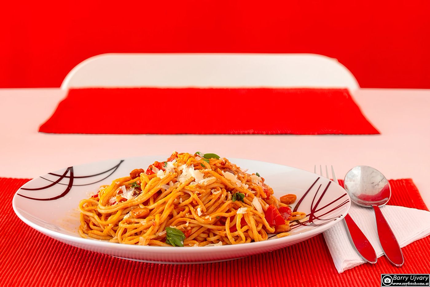 Spaghetti Pesto Rosso