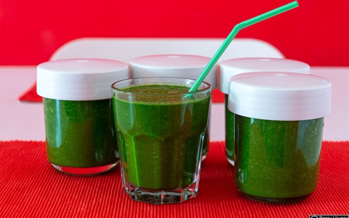Blattspinat Gurken Smoothie