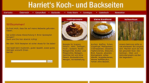 Harriet`s Koch und Backseiten
