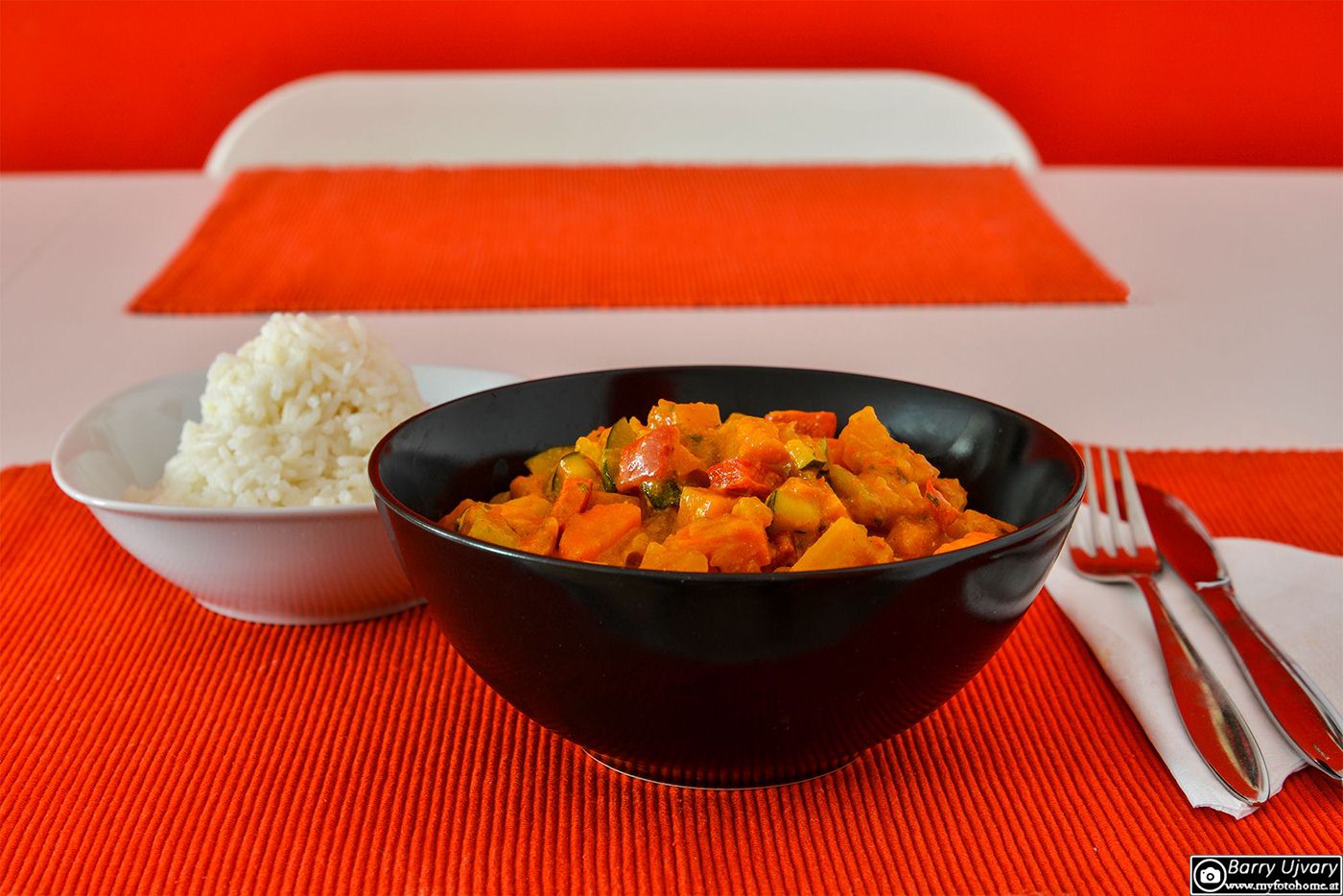 Veganes Kürbiscurry
