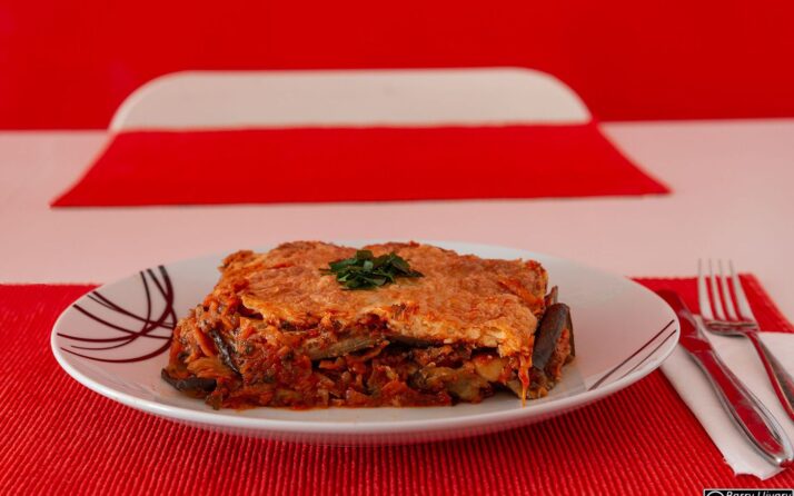 Melanzani-Erdäpfel Lasagne