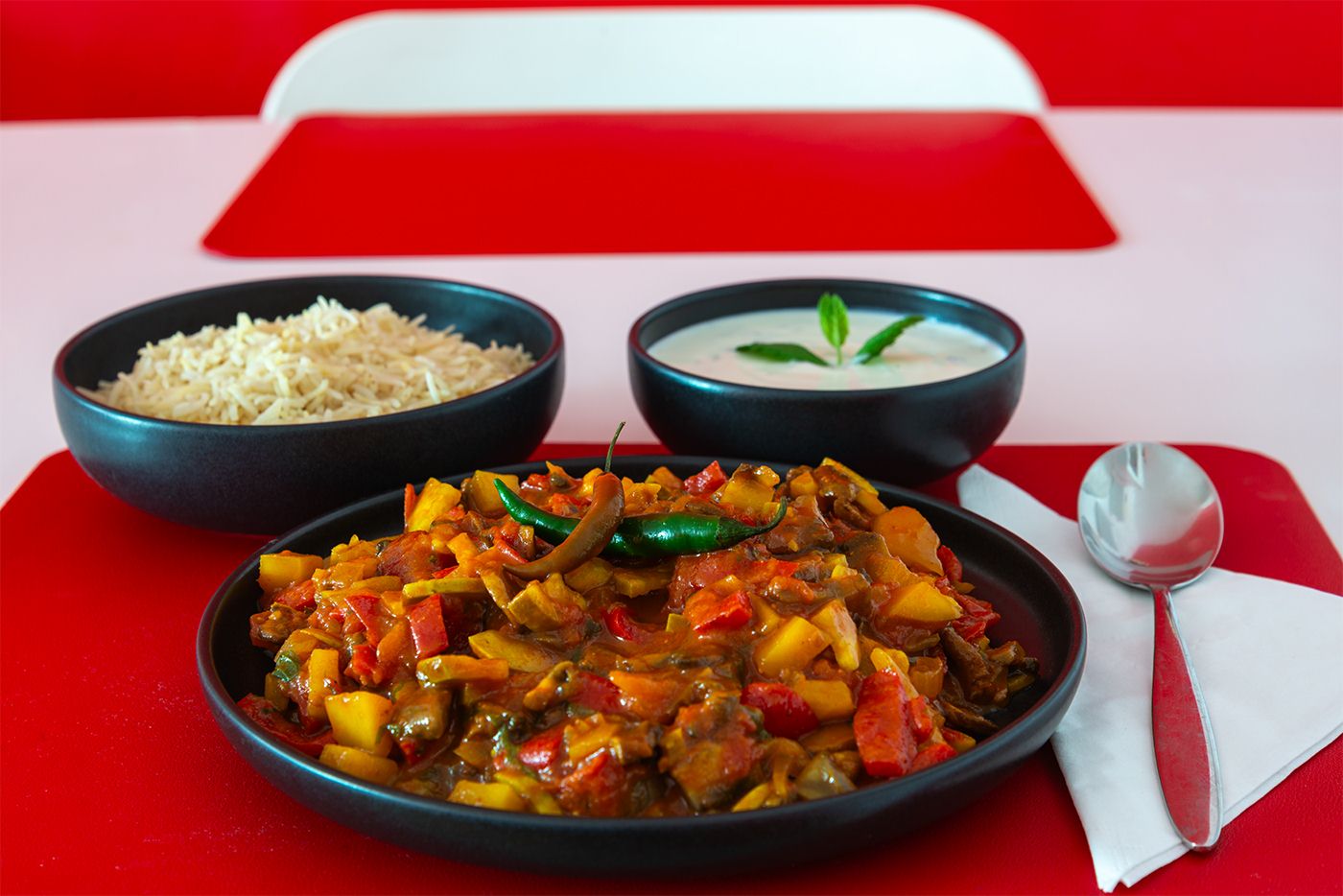 Schlangenzucchini Curry