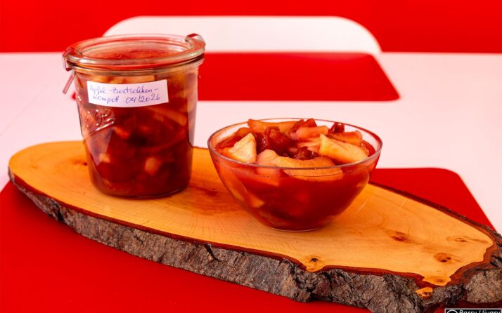 Apfel-Zwetschkenkompott