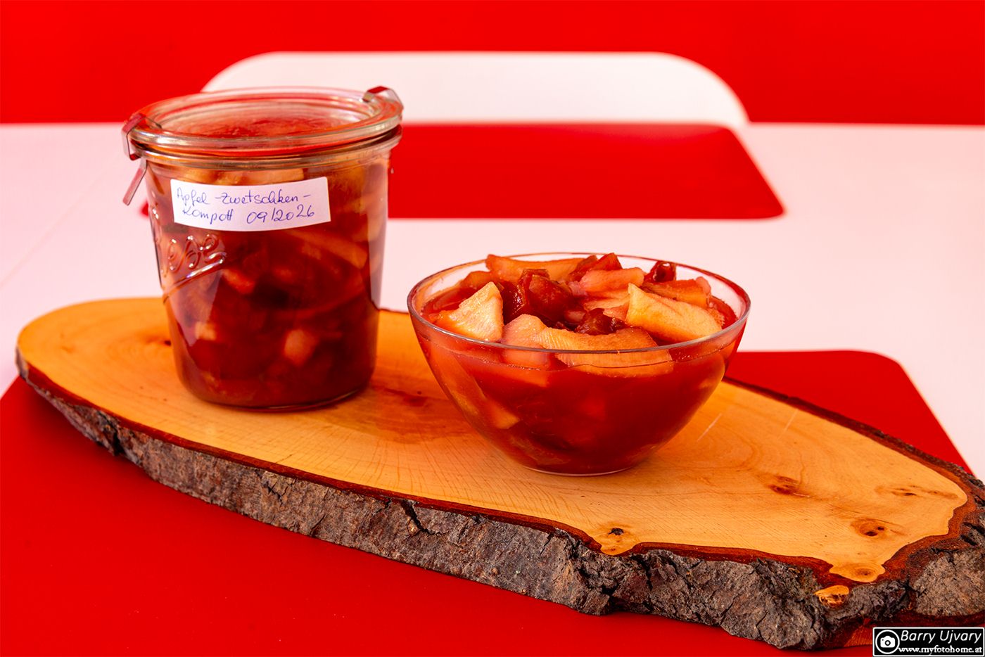 Apfel-Zwetschkenkompott
